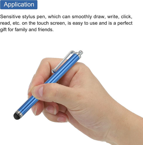 MECCANIXITY 5pcs Stylus Pens for Touch Screens, Universal Capacitive High Sensitivity for All Devices, Dark Blue