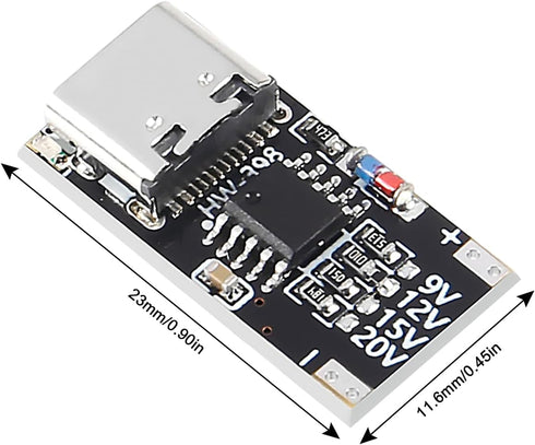 JUZITAO 4PCS 12V USB-C PD Trigger Board Module PD/QC Decoy Board Fast Charge USB Type-c to High Speed Charger Power