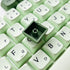 XDK Custom Keycaps Set, 124 Keys PBT XDA Dye-Sub Cute Matcha Green Japanese Keycaps for Mechanical Keyboards
