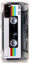 Case for Galaxy S20 with Reinforced Corners, TPU Soft Bumper Retro Cassette Tape Case Compatible with Samsung Galaxy S20