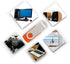 5 Pack 32GB Flash Drive, USB 2.0 Swivel Thumb Drives for Data Storage, Black/Blue/Orange/Green/Purple