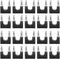 Spryflower 20Pcs Dual Banana Plug, 4mm Brass - Proof U - Shaped Audio
