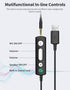 Headset (3.5mm Wired Headphones with Microphone for PC, On-Ear Computer Laptop USB with Noise Cancelling Microphone
