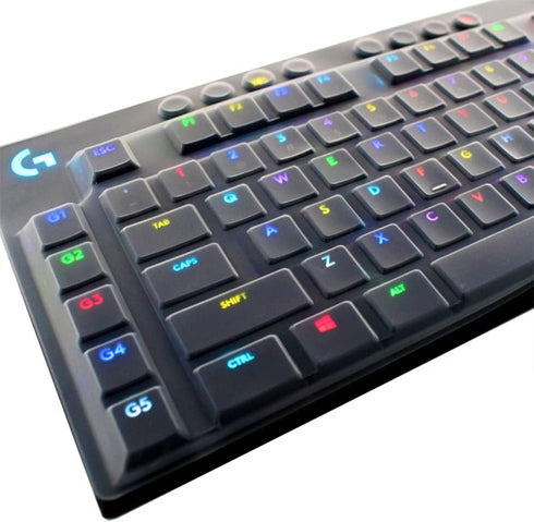 Silicone Clear Keyboard Cover Skin Protector - Compatible with Logitech G915 & G815 Mechanical Gaming Keyboards