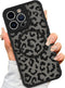 AIGOMARA iPhone 15 Pro Case - Black Leopard Pattern, MagSafe Compatible, Soft TPU Bumper, Hard PC Back, Shockproof Slim
