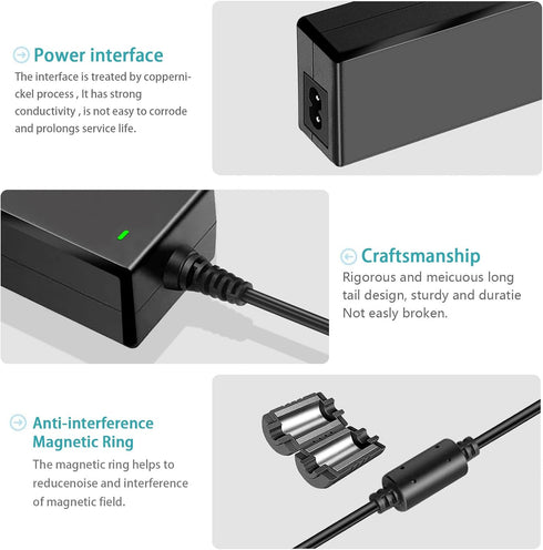 12V AC Adapter Security Camera Power Supply for Lorex, Samsung, Q-See, Night Owl, Swann, Annke Cameras, CCTV DVR
