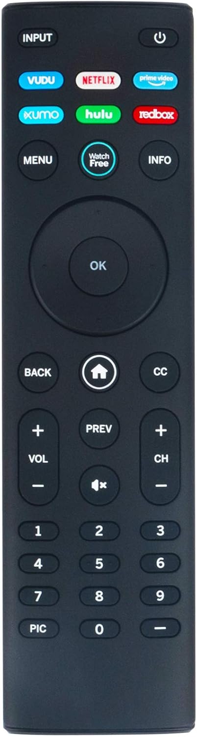 New XRT140 Replacement Remote Control for Vizio HD LCD LED TV Models V655-H1, V435-H1, V555-H1, and More