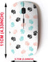 2.4G Wireless Mouse with Cute Pattern Design for All Laptops and Desktops with Nano Receiver - Doodle Dog paw