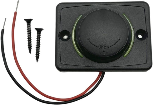 Car 12V RV USB Charger, Quick Charger 3.0 Wall Mount USB Charging Station with Green Indicator Light and Cap for Car Camper Boat Marine (Black A74) by HYXUAN