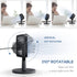 Mini Desk Fan, USB Powered Desktop Fan with 4 Speeds, Portable Personal Air Circulator for Office, Black