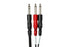 Hosa STP-201 Insert Cable, 1/4 Inch TRS to Dual 1/4" TS, 3.3 Feet