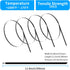 11.8 Inch (200 Pack), 304 300lbs XINGO Metal Zip Ties Stainless Steel Heavy Duty Zip Ties, Tensile Strength