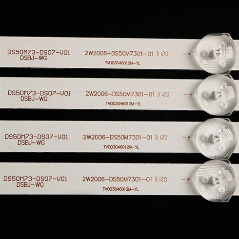 UFDIPLMY 3TV DS50M73-DS07-V01 49inch 50 Inch Aktv505 2W2006-DS50M7301-01 10pcs(1TV)) LED Backlight Strip Compatible
