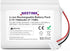 NASTIMA 3.6V/4.2V Li-ion Replacement Battery 300-10186 Compatible with ADT Command Smart Security Panel