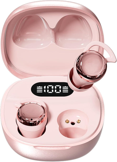 Yihou Invisible Small Mini Sleep Earbuds Pink Wireless Bluetooth Comfortable Side Sleepers Sleeping