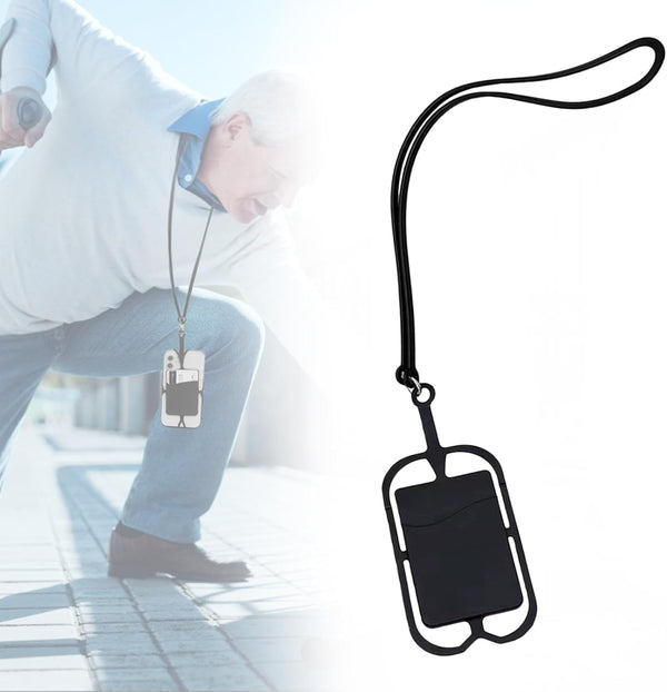 EDWERD Hands-Free Phone Lanyard for Seniors & Parkinsons, Adjustable Neck Strap to