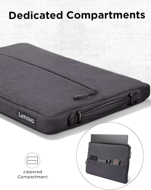 Lenovo Urban 13 Inch Laptop Sleeve for MacBook Air/Pro, Water Resistant Notebook/Tablet Case - Charcoal Grey