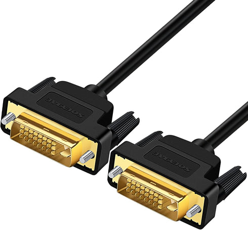 DVI to DVI Cable 3ft, Male to Male Digital Video Monitor Cable, Supports 1920x1200 for Gaming, DVD, HDTV, Projector