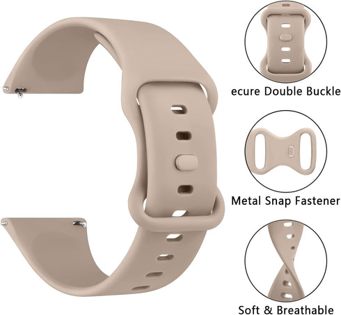 Amazfit GTR 4 / GTR 3 Pro / GTR 3 / GTR 2e / GTR 2 / GTR 47mm Replacement Band, 22mm Soft Silicone Sport Strap