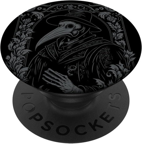 Plague Doctor Occult Gothic Pest Steampunk Black Death PopSockets Standard PopGrip
