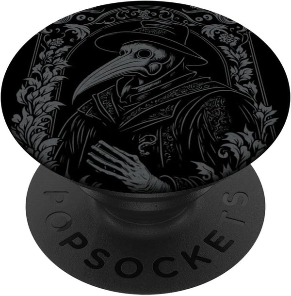 Plague Doctor Occult Gothic Pest Steampunk Black Death PopSockets Standard PopGrip