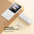 AGPTEK A02 MP3 5.3, 1.8 inch 128GB(White, 64GB) Player with Bluetooth Screen Portable Music Player with Speaker, FM