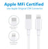 RUXIN 3.3ft USB-C to Lightning Cable, MFi Certified, 18W PD Fast Charging for iPhone 12/11/XS/XR/SE/8 Plus, White