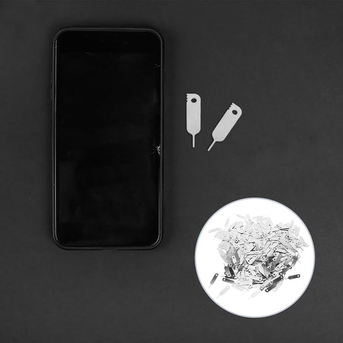 400pcs SHOWERORO Universal Sim Card Tool Kit with Hanging Hole, Cell Phone Card Ejector Pins for Smartphones