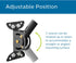 Philips Universal Adjustable TV Antenna Mount, Steel J-Mount for Attic Outdoor Roof Installation