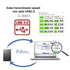 CY 100cm 90 USB Type-B Male to Female Extension Cable Right Angled Degree with Screws Panel Mount for Printer Scanner
