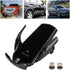 Q3 15W Smart Sensor Car Magnetic Charger - Automatic Clamping Arm, 360 Degree Spherical Joint for iPhone and Samsung