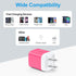 USB Wall Charger Block, 2 Pack USB Power Adapter for iPhone 15 Pro/14 Pro Max/13/12/11/SE/XS/XR/Samsung Galaxy