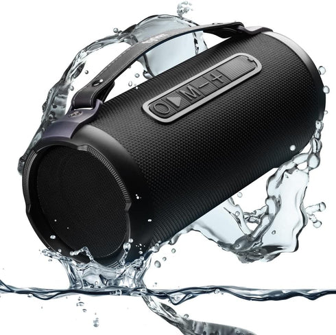 Tyler Wireless Bluetooth Speaker, Water Resistant Boombox with Long Range 300 Watt, USB MP3 Micro SD AUX Inputs -