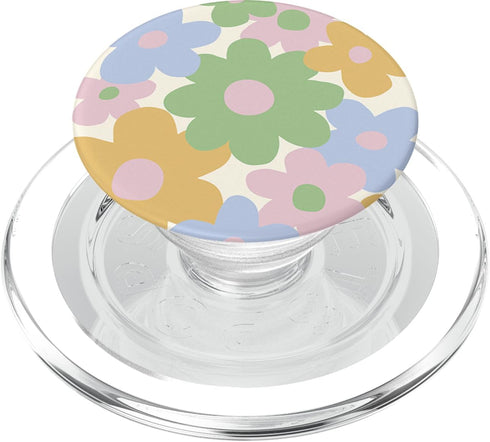 PopSockets MagSafe PopGrip for iPhone - Danish Pastel Aesthetic Daisy Flowers