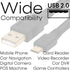 Cmple Micro USB Cable 3ft Male to Male Charging Cable for Android Phone, Laptop, PC, Tablet, Car GPS, Power Bank