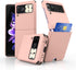 Slim Hard Rugged TPU Edge Protective Case for Galaxy Z Flip 3 with Card Slot - Z POP