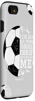 Christian Phone Case for iPhone SE (2020), 7, 8 - Perfect Gifts for Soccer Players, Boys, Girls, and Kids!