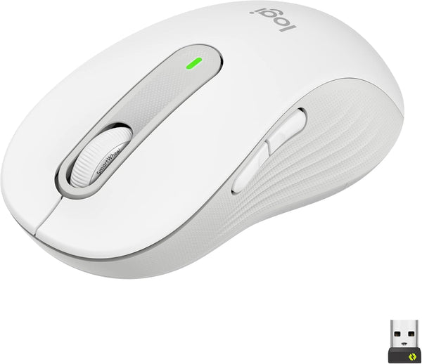 Logitech Signature M650 L Full Size Wireless Mouse, Silent Clicks, Customizable, for PC/Mac/Chromebook
