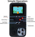 WeLohas Gameboy Case for iPhone 11, Handheld Retro 168 Classic Games, Anti-Scratch Shockproof Phone Cover, Black