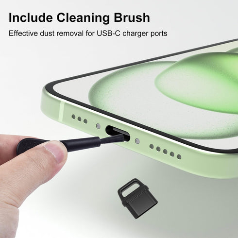 20 Pcs USB C Dust Plugs Port Covers for Samsung Galaxy S24 S23-S20, MacBook, Google Pixel Moto G TCL UMIDIGI OnePlus &