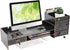 QUSKLISU Computer Monitor Stand, Computer Rack with Drawers, Two top Platforms Desk Organizer