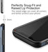 SAMONPOW Wallet Case for iPhone XR 6.1 inch, Heavy Duty Protection, Dual Layer Anti Scratch Hard PC Soft Rubber, Dark