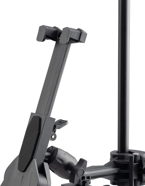 On-Stage TCM1500 Tablet/Smartphone Holder, Clamp Mount, Nonslip Padding, Adjustable Angle for Tablets and Smartphones