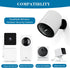 Dual Pack Wall Mount for Wyze Cam Pan V3 - All-Angle Swivel & Tilt Adjustable Bracket for Indoor & Outdoor Use.Mount Compatible with SimpliSafe Outdoor Security Camera