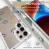 Cute Phone Case for Samsung Galaxy S24 Ultra - Clear Design, Transparent Kawaii Protective Case for Women, Smiley Face