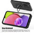 Samsung Galaxy A03S Case with Shockproof Sliding Camera Cover & Ring Holder Kickstand, Screen Protector (6.5", US