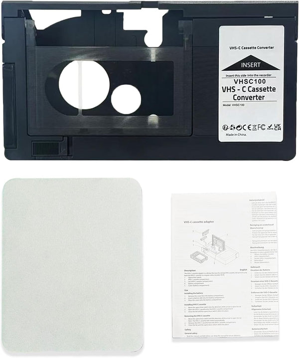 BECBOLDF VHS-C Tape Cassette Adapter for Camcorders Motorized Ideal for VCR Player, Video
