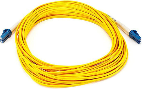 Monoprice Fiber Optic Cable, LC/LC, Single Mode, Duplex - 10 meter (9/125 Type), Yellow
