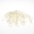100 Pack R-Type Cable Clamp 5/8" - Clear White - Wire Management Organizer for Home, Automotive, Office