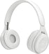 Upgraded Wireless Bluetooth Noise Cancelling Headphones with Mic, Fast Charging, Soft Earpads, Deep Bass, White